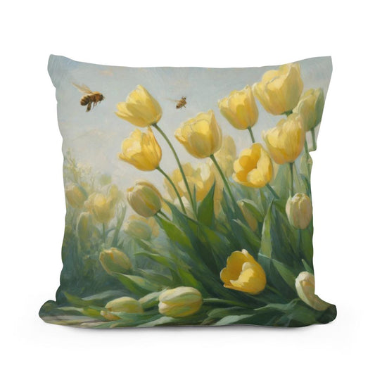 Spring's Whisper Cotton Cushion - Main Image