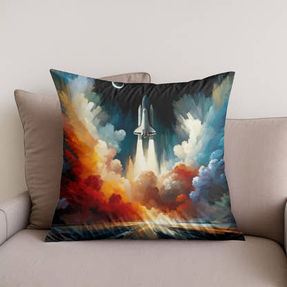 Cosmic Ascent Cotton Cushion - Secondary Image