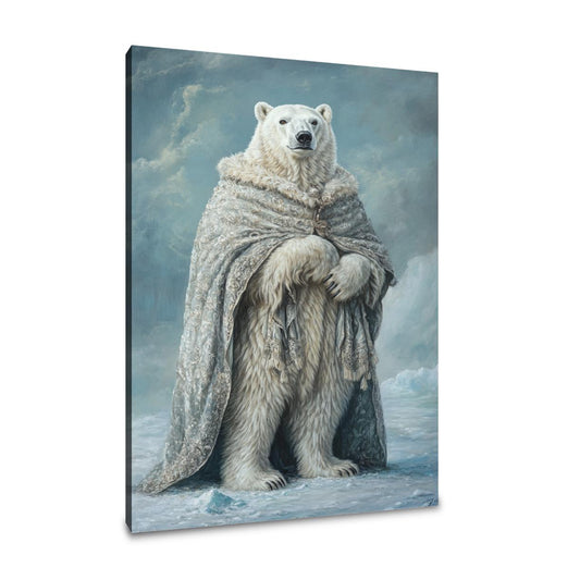 Polar Bear Elegance Canvas - Main Image
