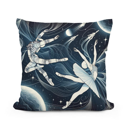 Space Ballet Cotton Cushion - Main Image