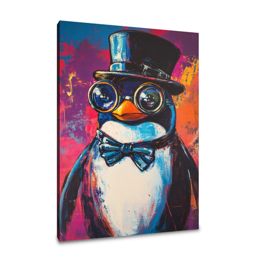 Millionaire Penguin Vision Canvas - Main Image