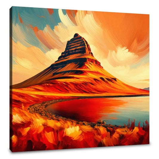 Kirkjufell Warmth Canvas - Main Image