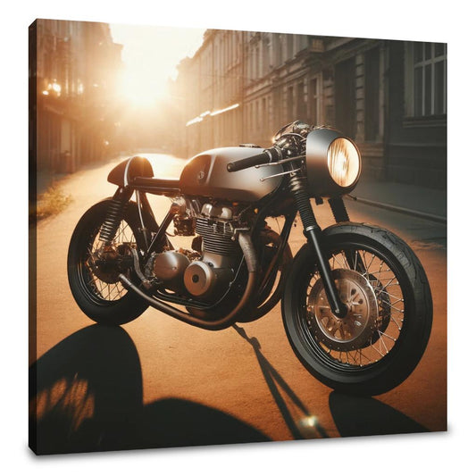 Sunset Café Racer Canvas - Main Image
