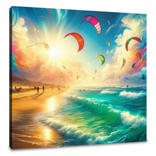 Summer Kitesurfing Bliss Canvas - Main Image