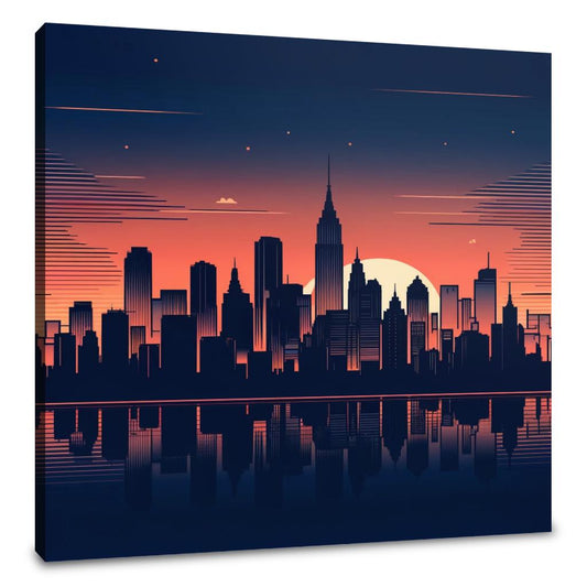 City Morning in Contrasting Canvas - Main Image