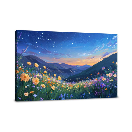 Starry Meadow Dreams Canvas - Main Image