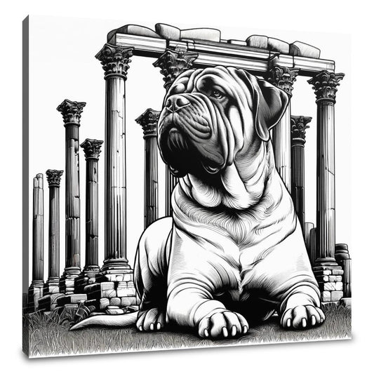 Ancient Guardian Bullmastiff Canvas - Main Image