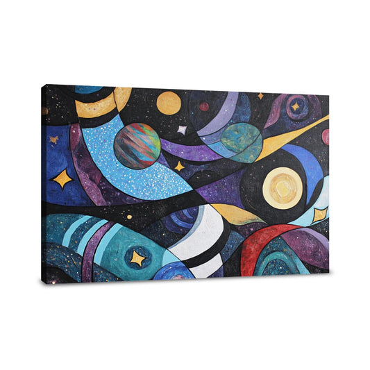 Cosmic Cubism Canvas - Main Image