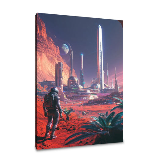 Martian Cityscape Canvas - Main Image