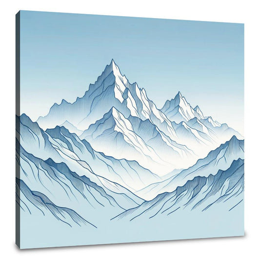 Snowy Peaks Canvas - Main Image