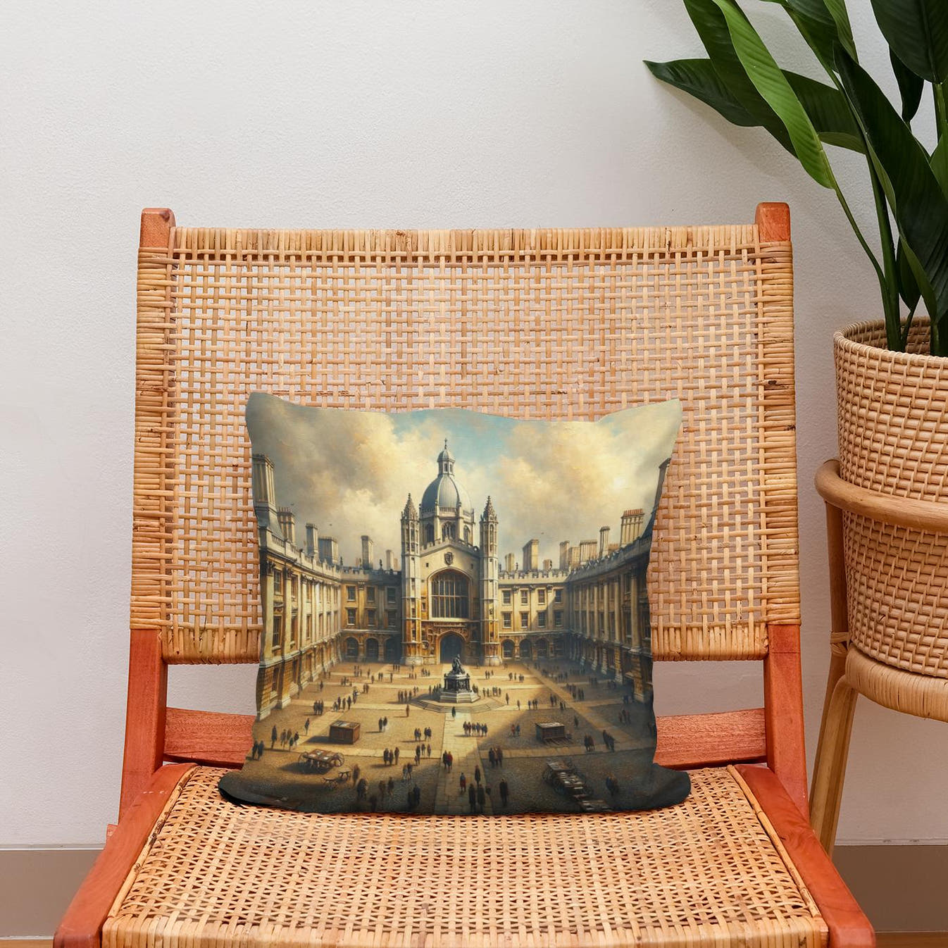 Cambridge Trinity Court Cotton Cushion - Secondary Image 2