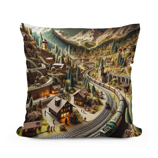Miniature World Cotton Cushion - Main Image
