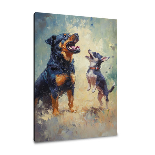 Barking Duo Canvas - Main Image