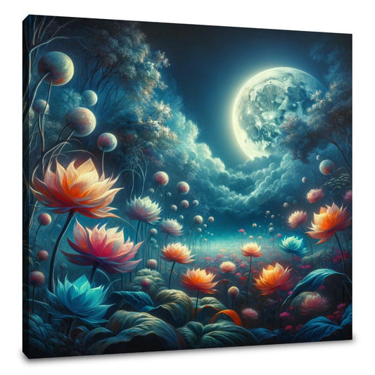 Mystic Moonlight Garden Canvas - Main Image