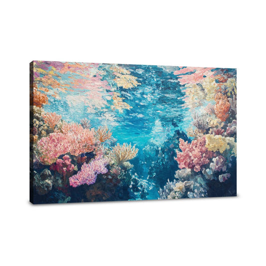 Dreamlike Coral Symphony Canvas - Main Image
