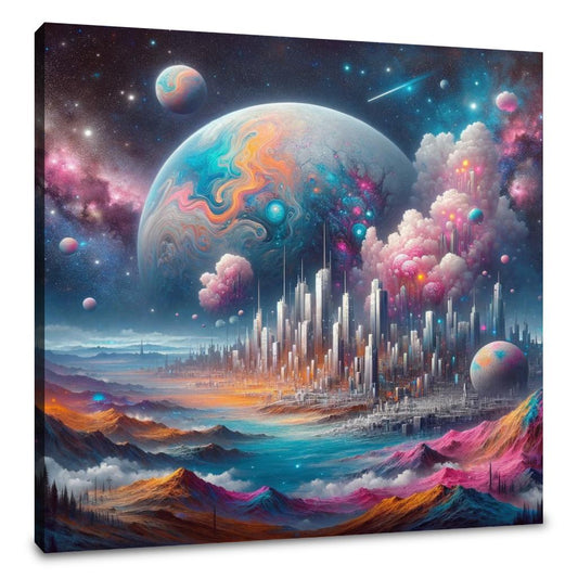 Galactic Blend: Contemporary Wall Art - Main Image