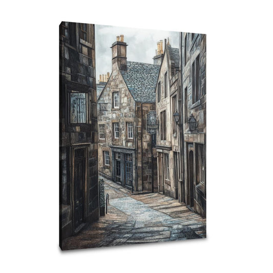 Royal Mile Impressionist Canvas - Main Image