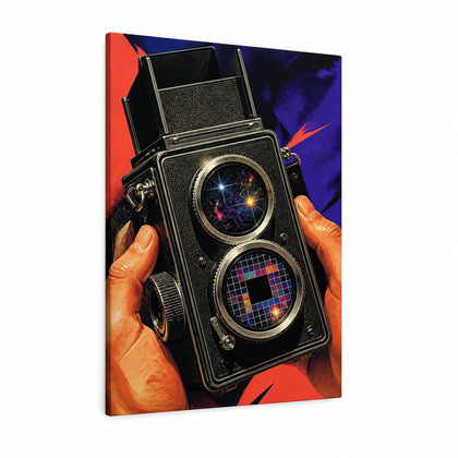 Cosmic Twin-Lens Camera Canvas - Main image