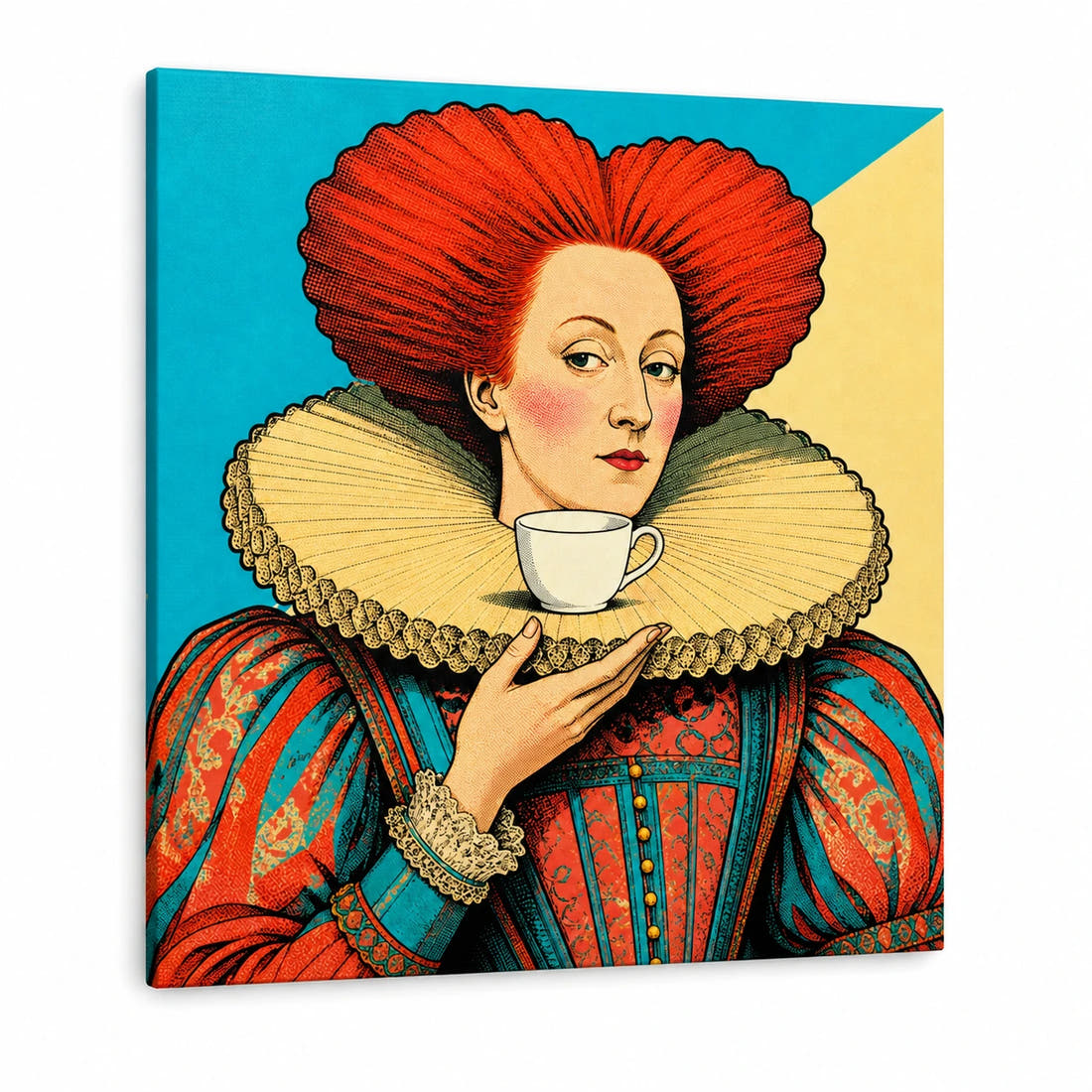 Elizabeth I — Ruff as Saucer Canvas - Main Image