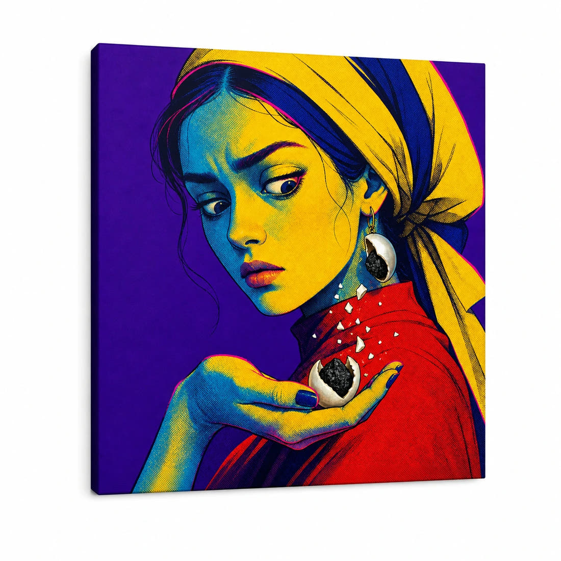 Girl with a Pearl Earring — Broken Prestige Canvas - Main Image