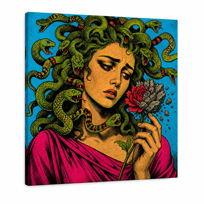 Medusa — Stone Flower Canvas - Main Image