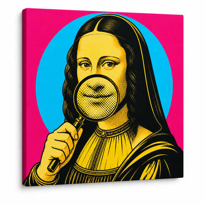 Mona Lisa — Under Scrutiny Canvas - Main Image