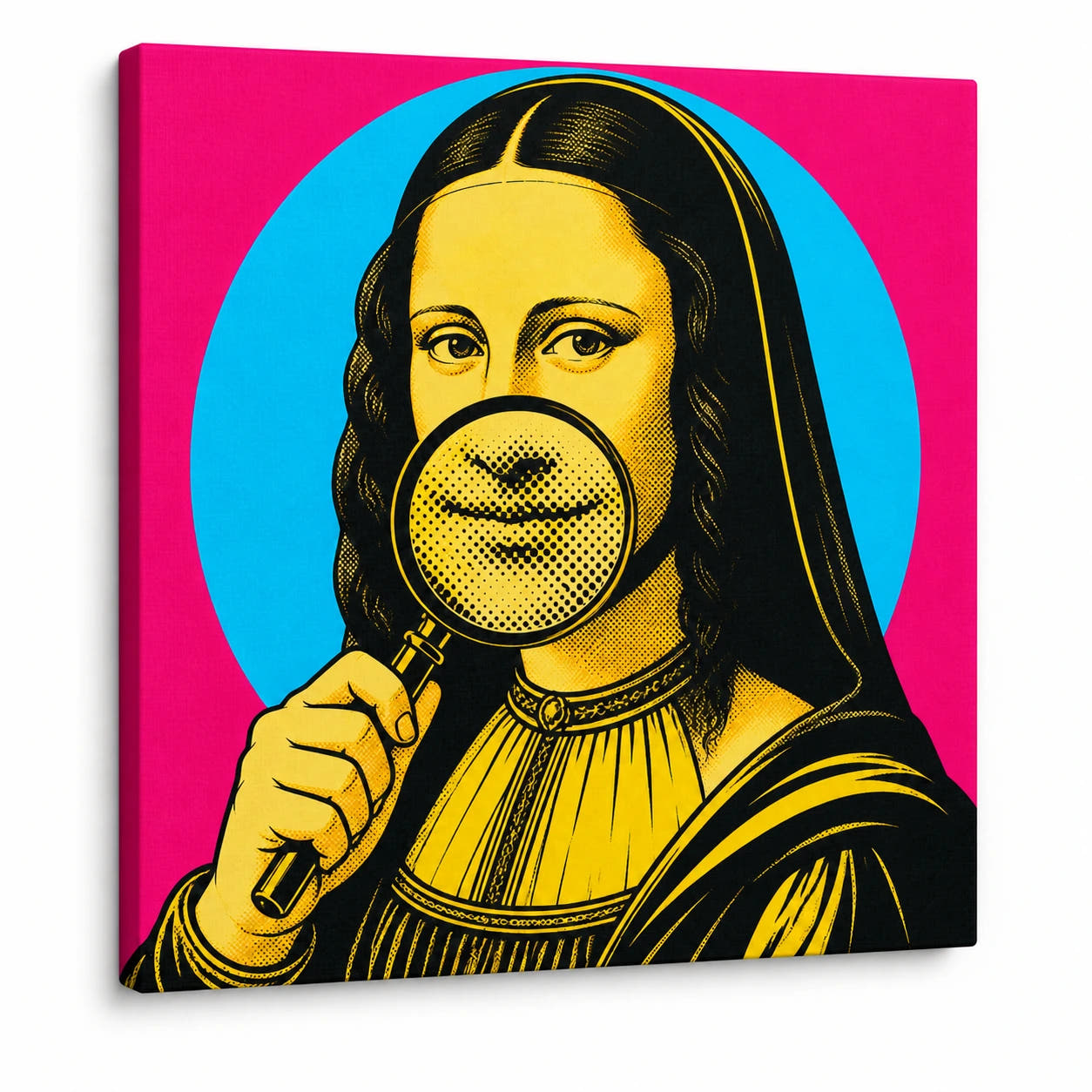 Mona Lisa — Under Scrutiny Canvas - Main Image