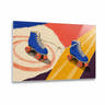 Roller Skates acrylic print on white background