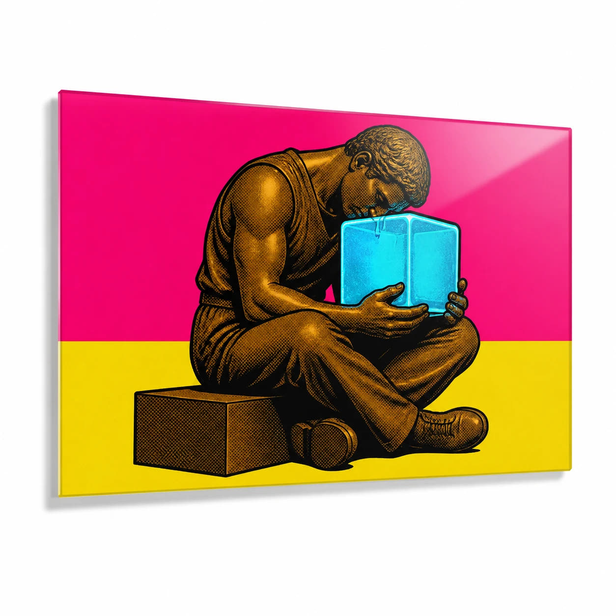 The Thinker — Cool Thought Acrylic Print - Main Image
