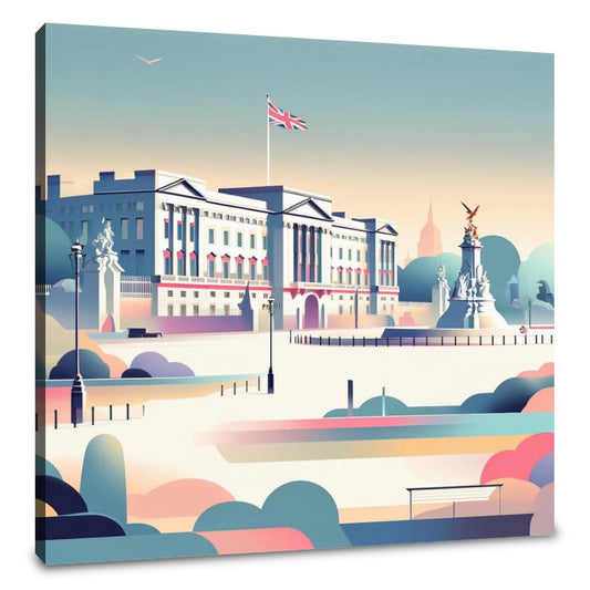 Modern Buckingham Palace Canvas - Main Image
