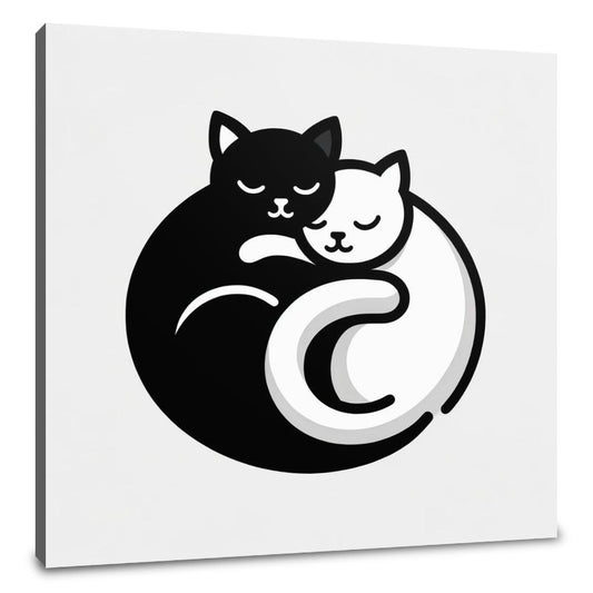 Cuddling Cats Canvas - Main Image