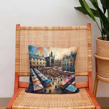Cambridge Market Energy Cotton Cushion - Secondary Image 2