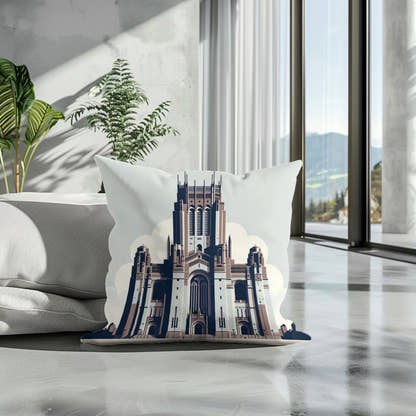 Liverpool Cathedral Minimalist Essence Cotton Cushion - Secondary Image 3