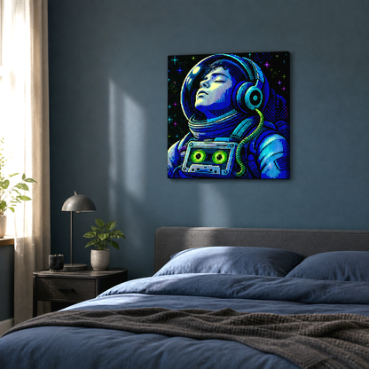 Music Is Oxygen Canvas - Bedroom lifestyle