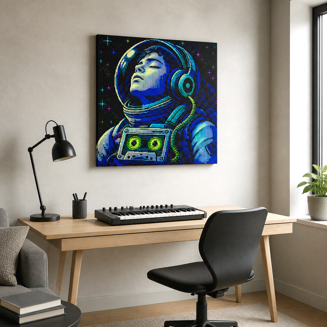 Music Is Oxygen Canvas - Home office lifestyle