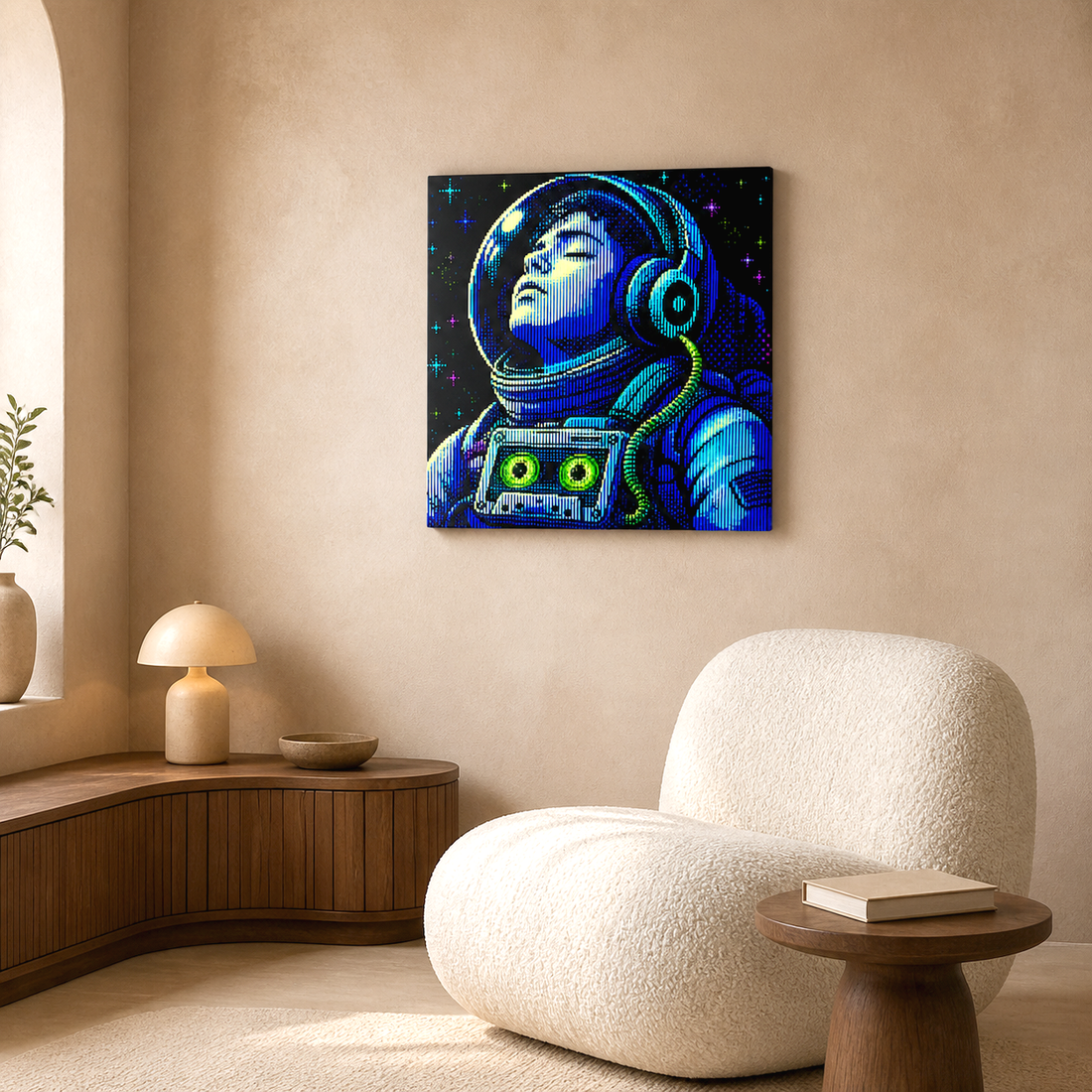 Music Is Oxygen Canvas - Living room lifestyle