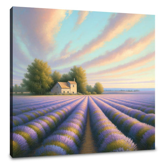 Lavender Fields Harmony Canvas - Main Image