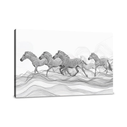Zebra Plains Canvas - Main Image