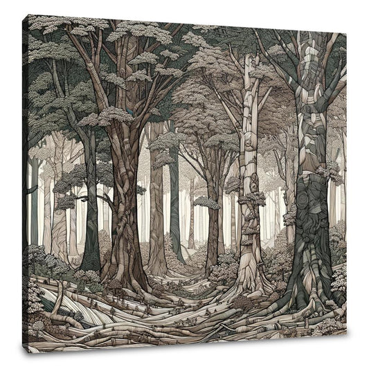 Enchanted Forest Whispers Canvas - Main Image