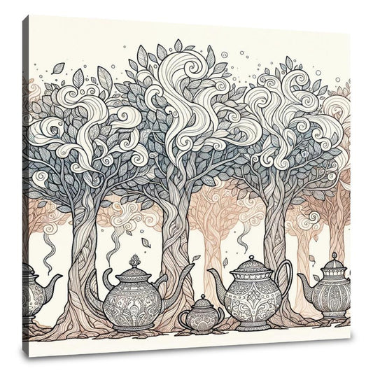 Teapot Forest Canvas - Main Image
