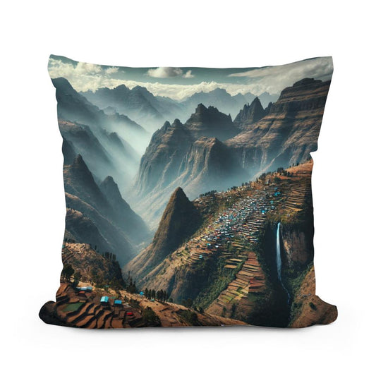 Ethiopian Highlands Cotton Pillow - Main Image