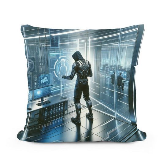 Corporate Espionage Holograph Cotton Cushion - Main Image