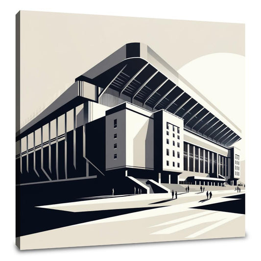 Modernist Anfield Stadium Liverpool Canvas - Main Image