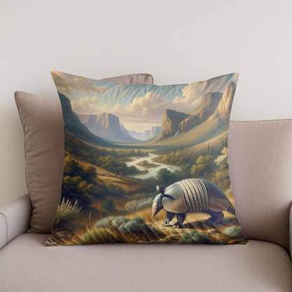 Westward Wander Cotton Cushion - Secondary Image