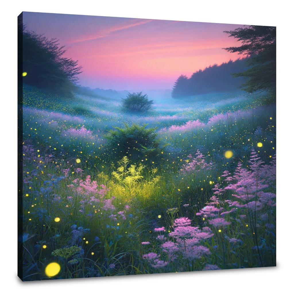 Firefly Meadow Canvas - Main Image