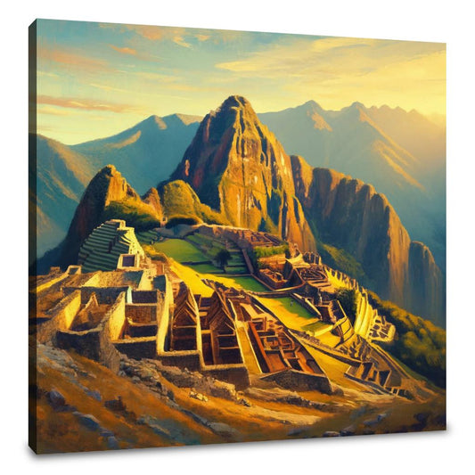 Machu Picchu Sunrise Canvas - Main Image