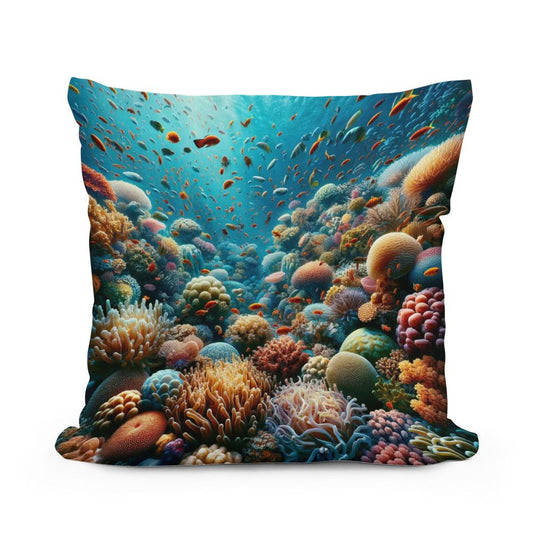 Reef Splendour Cotton Cushion - Main Image
