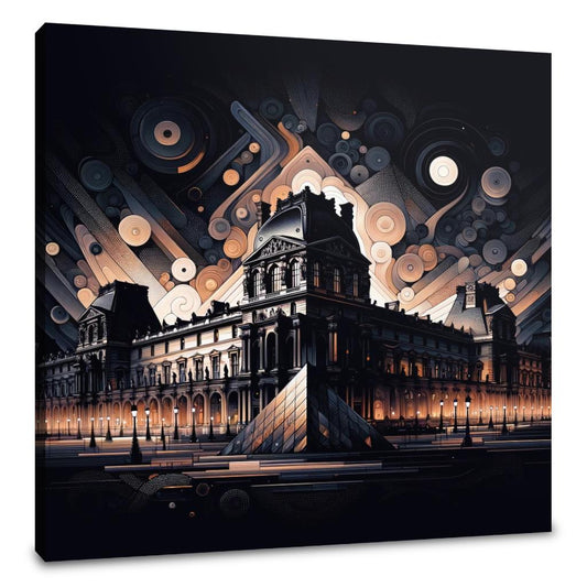 Ghosts of Paris Louvre Canvas - Main Image