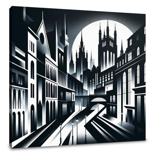 Gothic Nightscape Canvas - Main Image