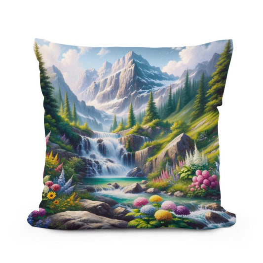 Spring Cascade Cotton Cushion - Main Image
